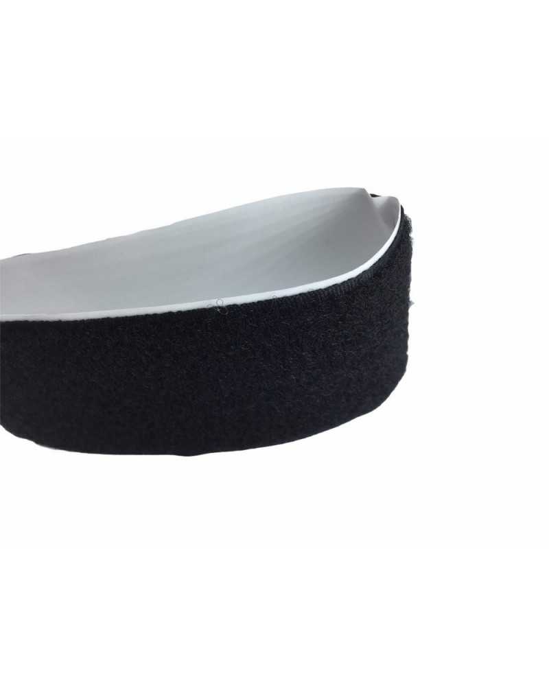 Velcro Tape Female Soft Buttonhole Black Adhesive High 2 Cm