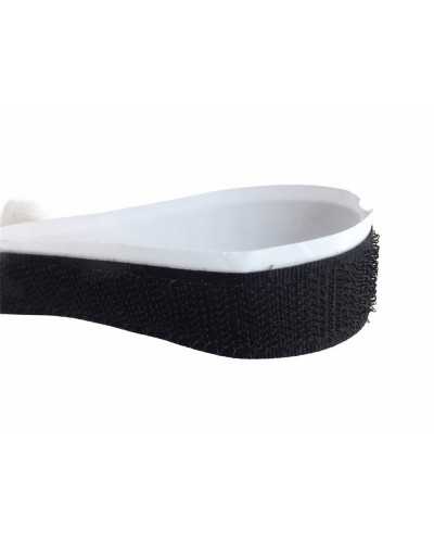 Klettband, rauer männlicher Haken, schwarzer Kleber, 2 cm hoch