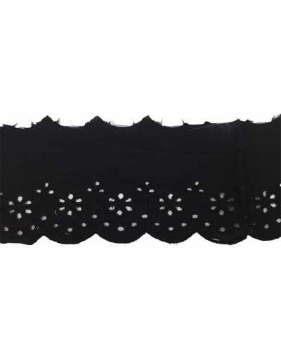 Trimmings Lace Sangallo Cotton Embroidered Flower Tip Scalloped High 7 Cm
