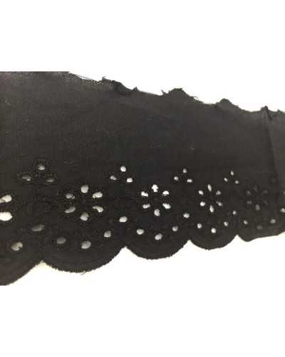 Trimmings Lace Sangallo Cotton Embroidered Flower Tip Scalloped High 7 Cm
