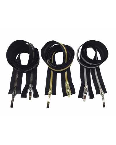 Zipper 2 Sliders Releasable 1 Mt Long Chain 6 Nylon Black Webbing