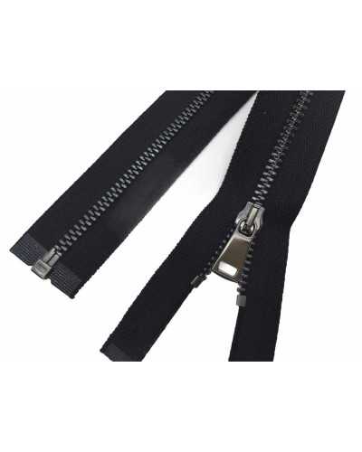 Chaîne Éclair Métallique 5 Zip Bruni Charnière Détachable 1 Curseur 80 Cm