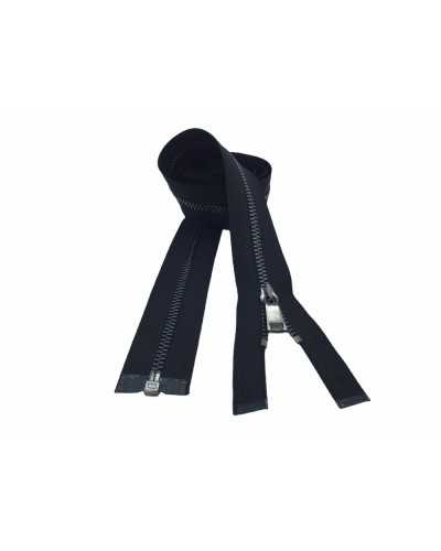 Chaîne Éclair Métallique 5 Zip Bruni Charnière Détachable 1 Curseur 80 Cm