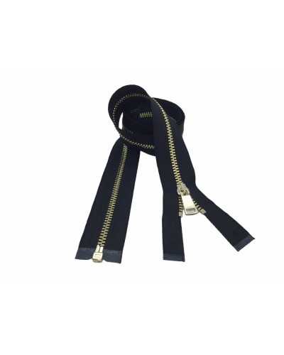 Metal Lightning Chain 3 Gold Zip Bisagra liberable 1 Cursor 80 cm