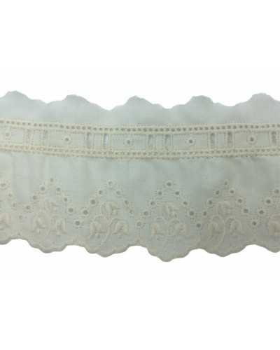 Scalloped Sangallo Lace Trimmings 7 Cm High Passementerie