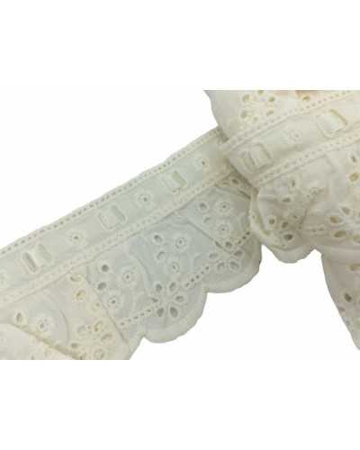 Dentelle Frisée Sangallo Crème Passanastro Satin Haute 45 Mm