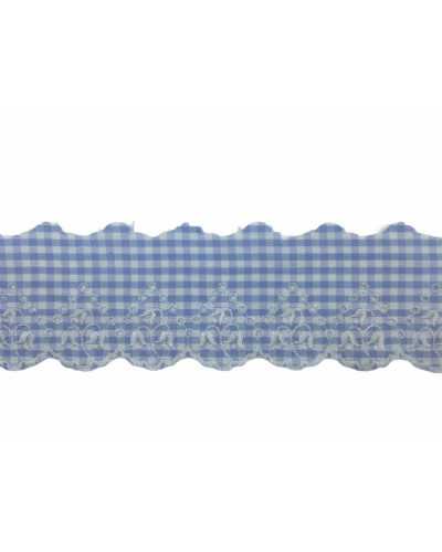 Passementerie Dentelle Pointe Sangallo Brodée Campanelle Festonnée Zephir Vichy Haut 55 Mm