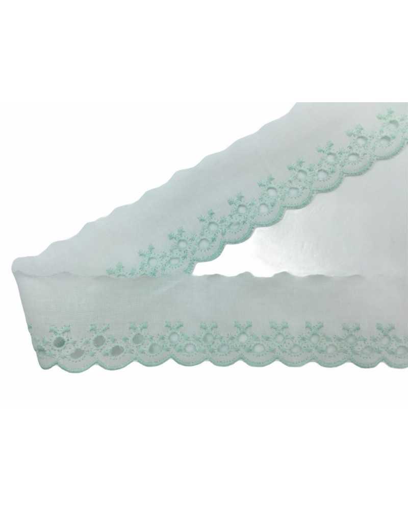 Trimmings Lace Sangallo Green Tip Scalloped High 35 Mm