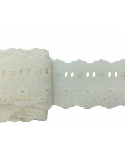 Pasamaneria Encaje Sangallo Festoneado Passanastro Alto 65 Mm