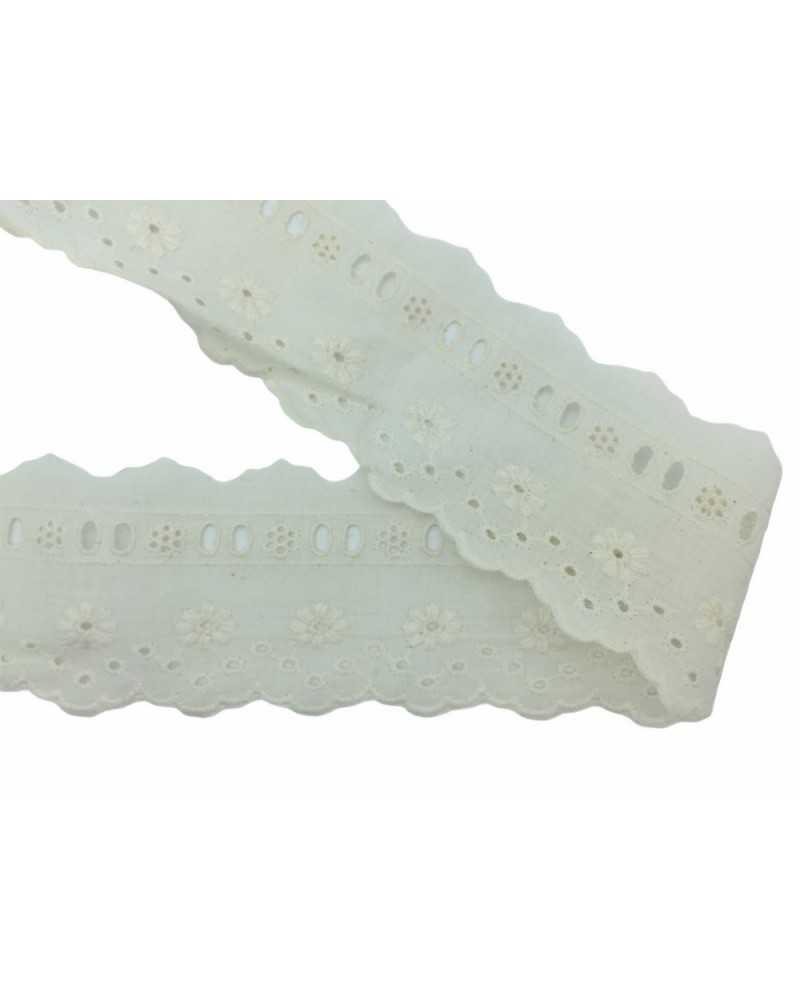 Pasamaneria Encaje Sangallo Festoneado Passanastro Alto 65 Mm