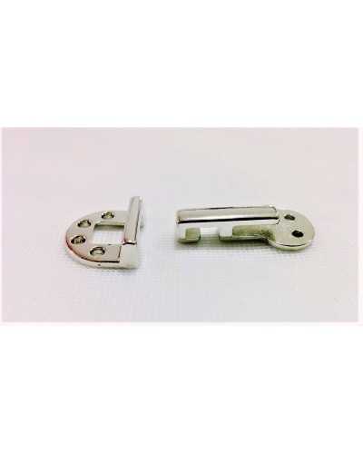 Kleiderhaken zum Nähen in Gold und Silber, 35 x 15 mm