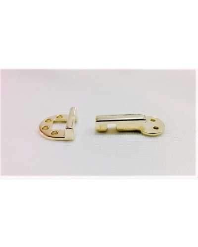 Kleiderhaken zum Nähen in Gold und Silber, 35 x 15 mm