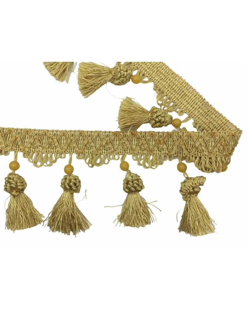Pasamanería Flecos Borlas Pon Pon Bead Alto 12 Cm
