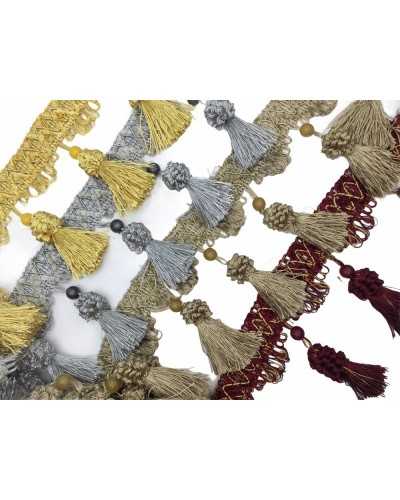 Pasamanería Flecos Borlas Pon Pon Bead Alto 12 Cm