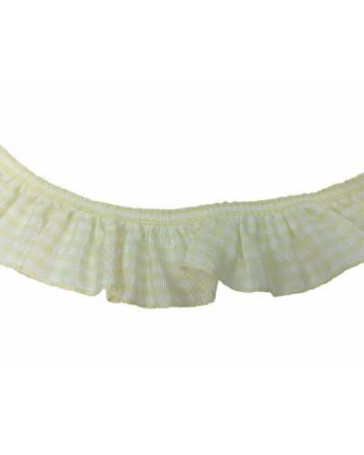 Trimmings Rouches elastic vichy zephir square 25 mm high