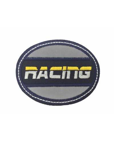 Thermoadhesive Adhesive Patch Marbet Embroidered Reflective Racing Oval 75x60 Mm