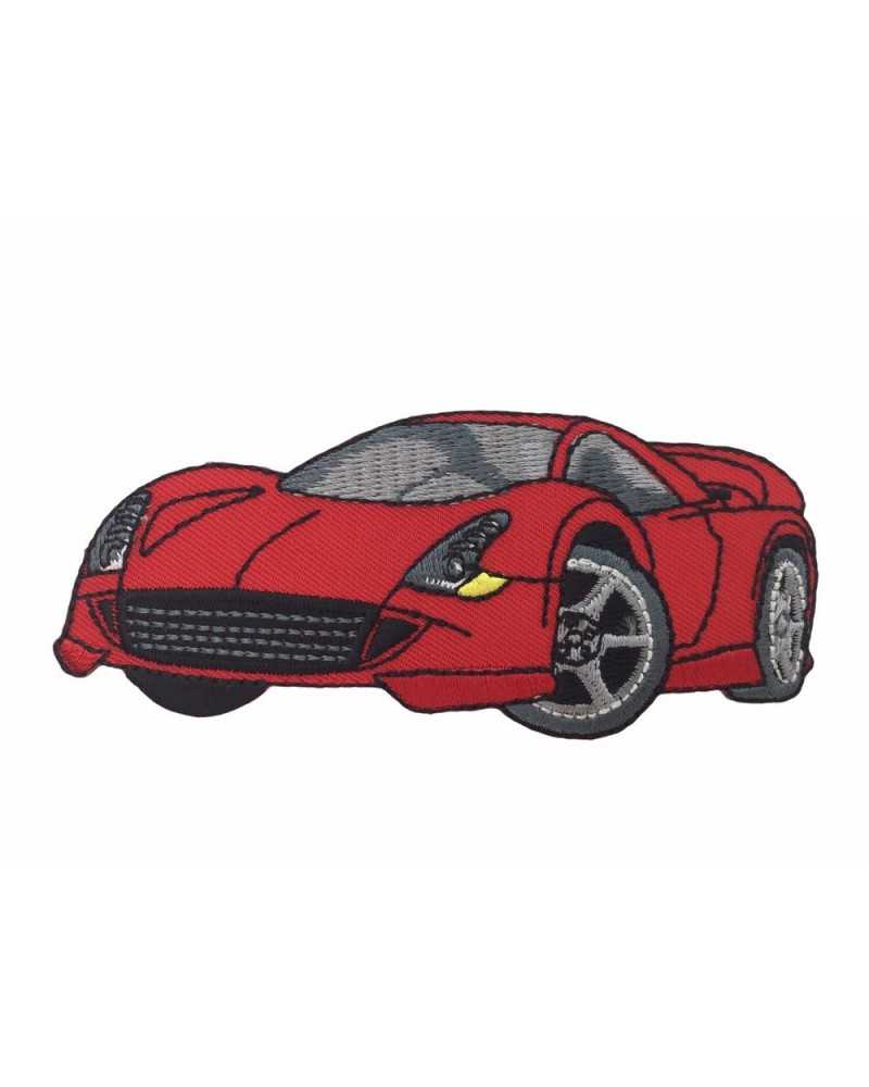 Iron-On Application Embroidered Patch Marbet Cars Ferrari Rossa 95x40 Mm