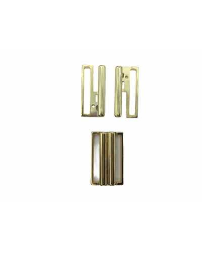 Gancio Baionetta Fibbia Acciaio Lucido Alto Mm 30