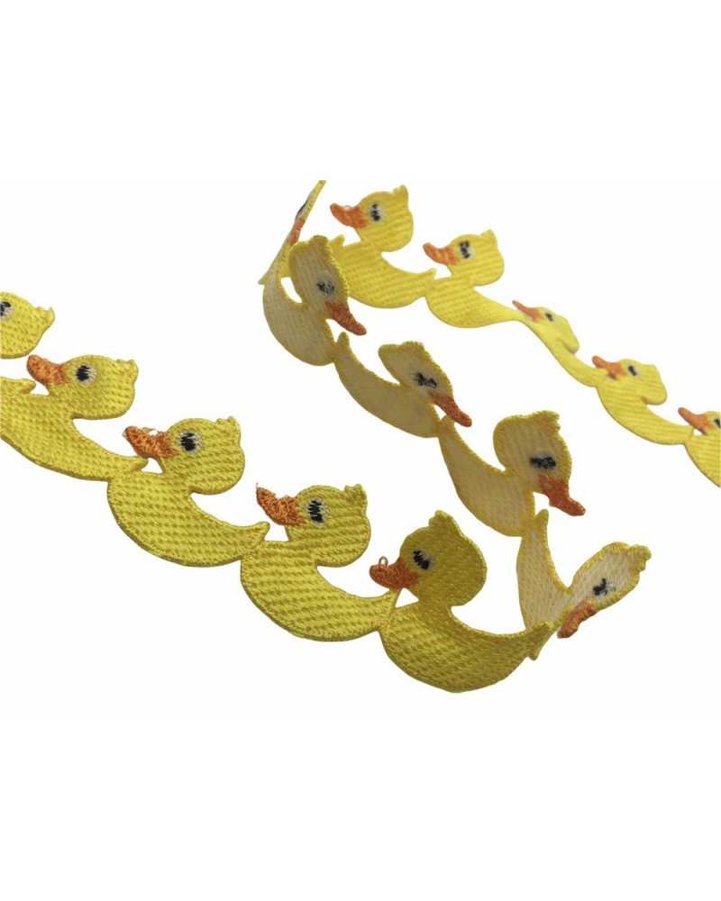 Trimmings Fashion Gelbe Ente, schneidbar, 3 cm hoch