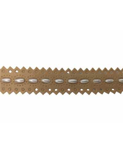 Passamaneria Moda Copripunto Finta Pelle Traforata Chicco Riso Alta 2 Cm