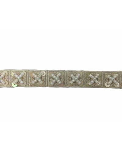 50 Cm Iron-On Trimmings Bead Sequins High 15 Mm