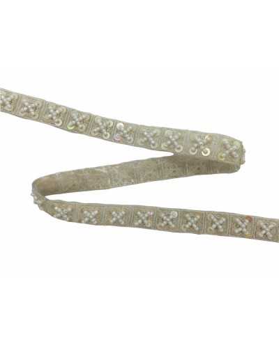 50 Cm Iron-On Trimmings Bead Sequins High 15 Mm