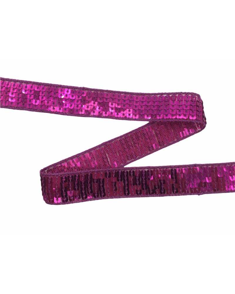 Passamaneria Bordo Paillettes Quadrate Cucite Alto 2 Cm
