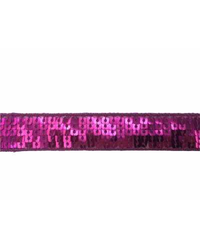 Passamaneria Bordo Paillettes Quadrate Cucite Alto 2 Cm