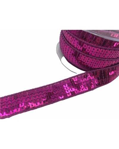 Passamaneria Bordo Paillettes Quadrate Cucite Alto 2 Cm