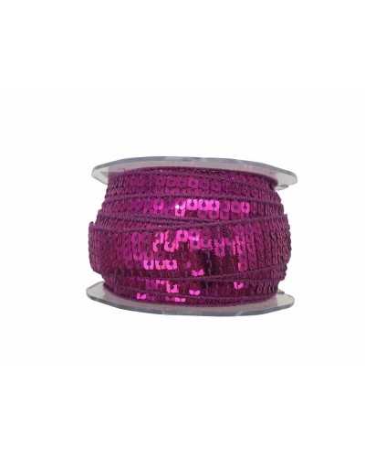 Passamaneria Bordo Paillettes Quadrate Cucite Alto 2 Cm