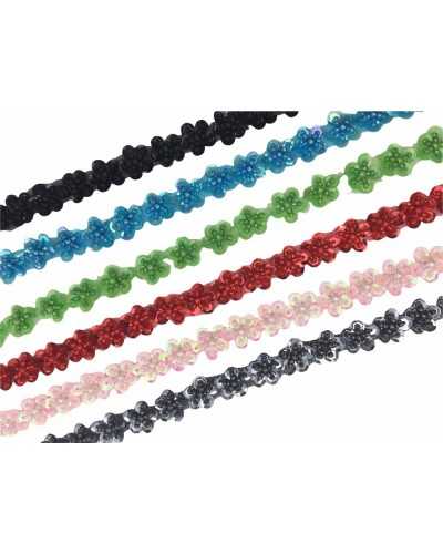 50 Cm Recortes Aplicación Flores Costura Lentejuelas Perlas Flor Forma Alto 13 Mm