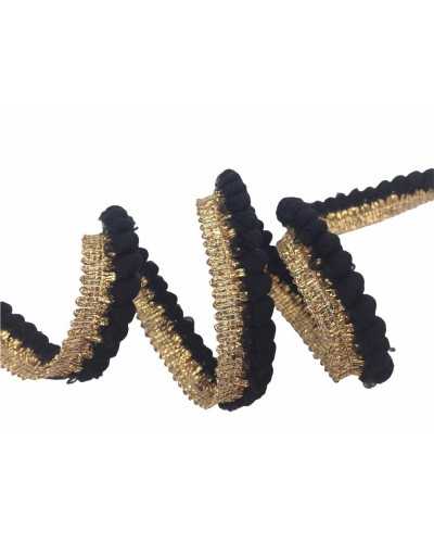 Pon Pon trimmings with Lurex edge 2 cm high
