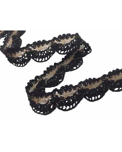 50 cm Verzierungen spitze Spitze Strass Goldfaden Lurex hoch 2 cm