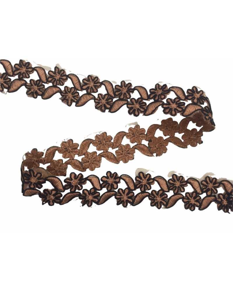 Trimmings Lace Embroidered Scalloped Organza Rebrodè High 35 Mm