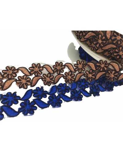 Trimmings Lace Embroidered Scalloped Organza Rebrodè High 35 Mm