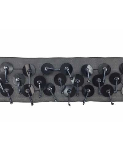 50 Cm Trimmings Fringe Black Organza Fashion Partition Sequins Beads Canottiglie high 6 Cm