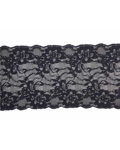 Passementerie Dentelle Élastique Bleu Rose Festonnée Haut Cm 14