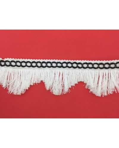 50 Cm Pasamanería Punta Triángulo Flecos Cordón Alto 5 Cm