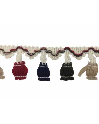 50 Cm Trimmings Fringe Wool Tassels Colored Bow 4 Cm High