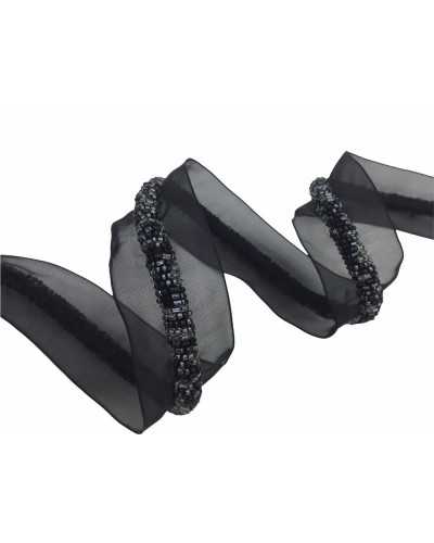 50 cm Trimmings Profile Beads Tubular Tubes 1 Cm Organza Edge