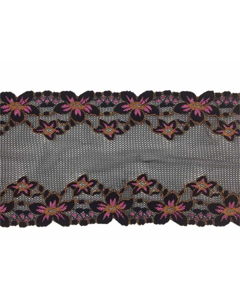 50 Cm Trimmings Embroidered Lace Elastic Partition Flowers 14 Cm High