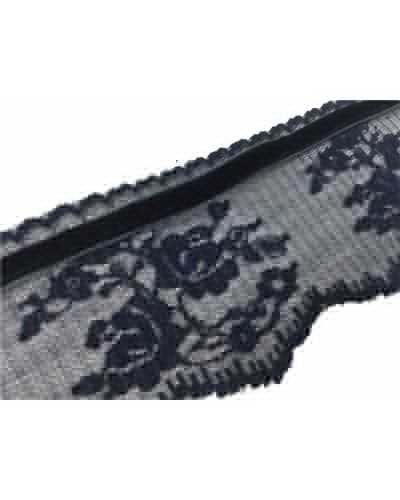 50 Cm Plissè Dentelle Bordure Velours 6 Cm De Haut