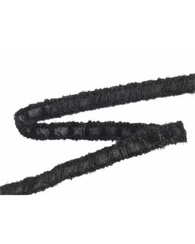 Pasamanería Cenefa De Separador Lana Gris Oscuro Alto 2 Cm