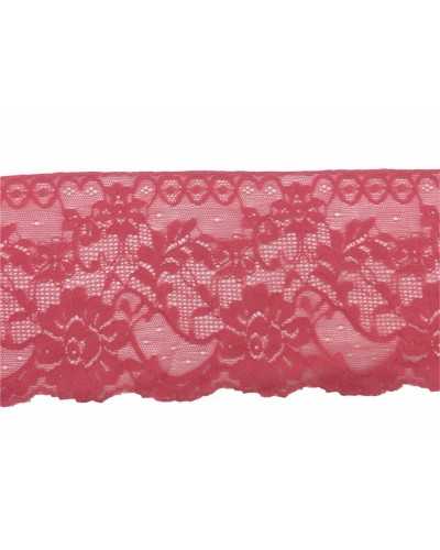 Besätze aus Spitze, Tüll, elastische Spitze, perforiertes Blumen-Design, 12 cm hoch