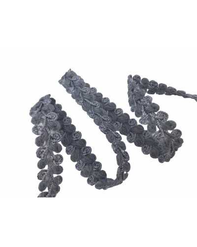 Passementerie Laine Gris Bordure Coverpoint Haut 2 Cm