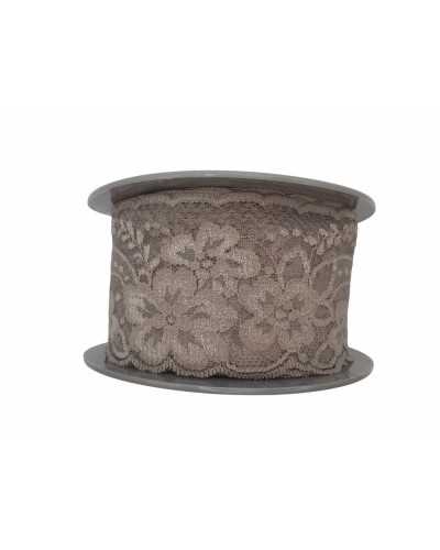 Verzierungen, Spitze, bestickt, gewellter Rand, Tüllblume, Höhe 65 mm
