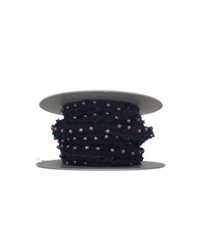 50 Cm Passementerie Macramé Fleur Organza Perle Point De Recouvrement Haut 15 Mm