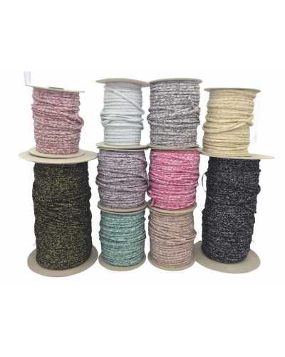 5 Mt Passementerie Ressort Tubulaire Lurex Elastique Diam 5