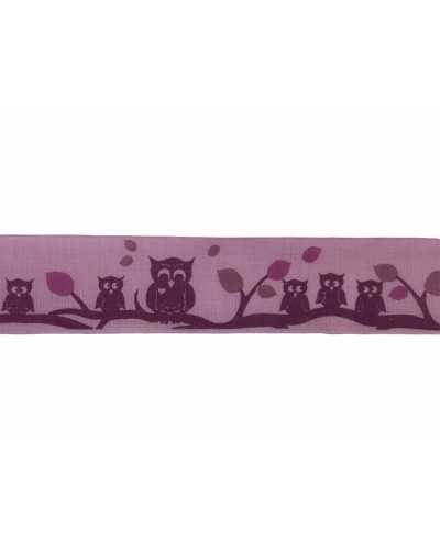 Nastro Gufo Stampato Anima Nylon Laterale Alto 4 Cm