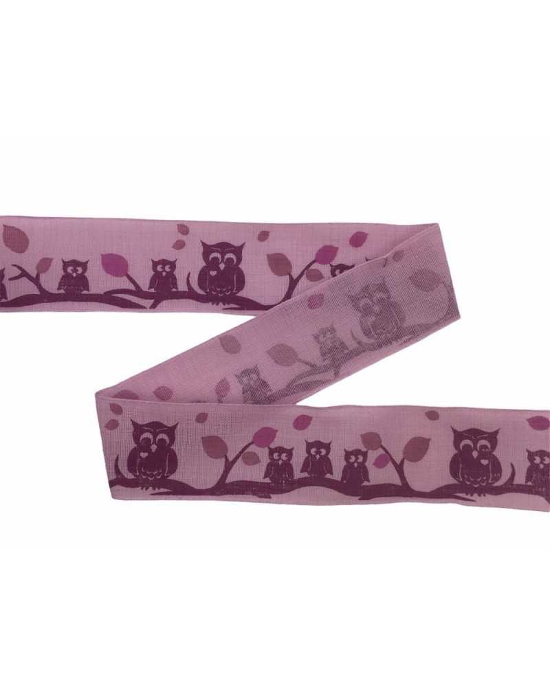 Nastro Gufo Stampato Anima Nylon Laterale Alto 4 Cm
